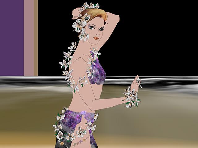 Stage lights app clip scene